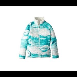 Northface Girls 14/16 reversible mossbud jacket